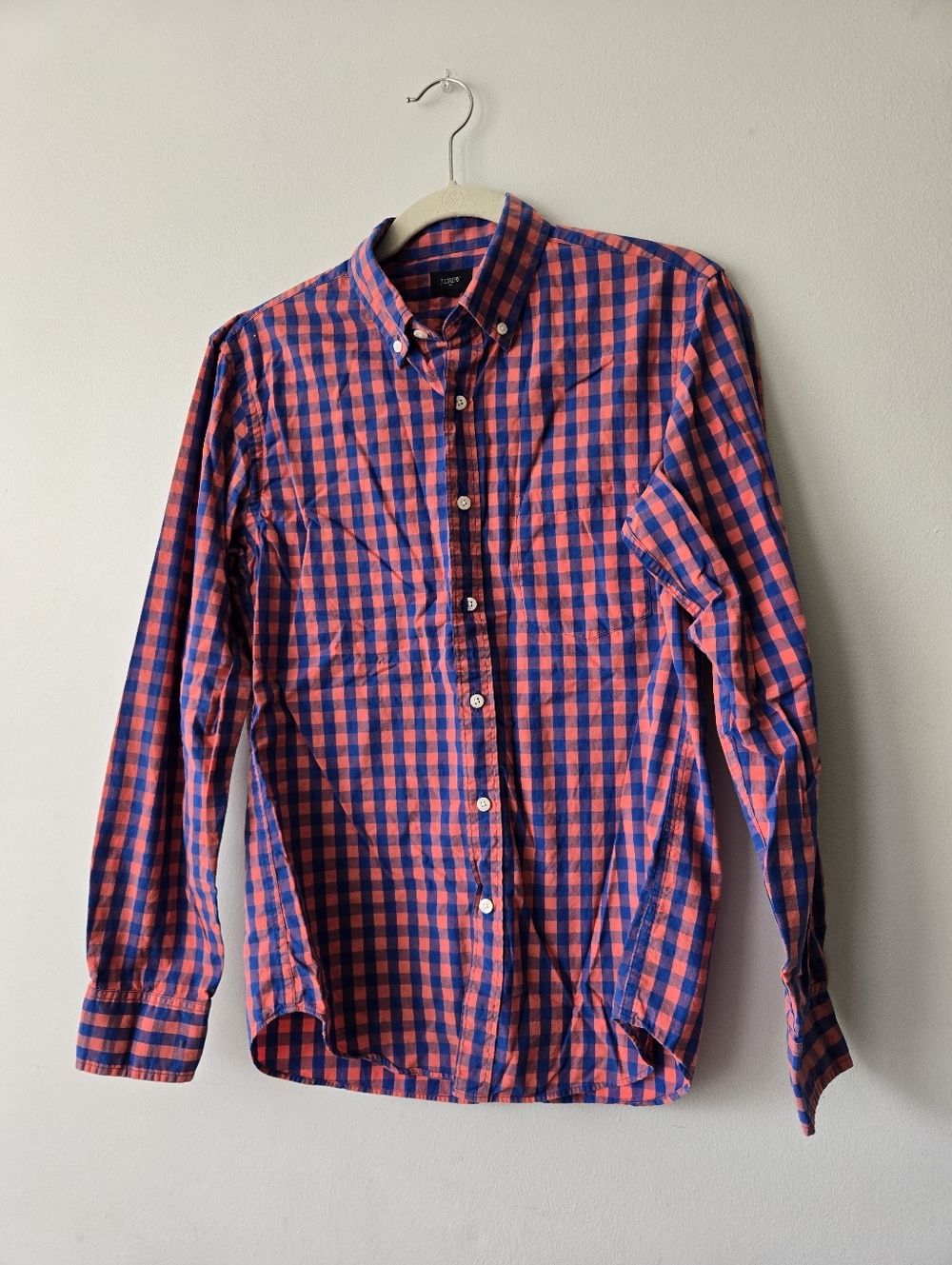 J. Crew Checkered Print Button Up Small Shirt